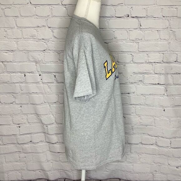 Late Show With David Letterman Grey, navy and yellow logo short sleeve T-shirt - Picture 3 of 6